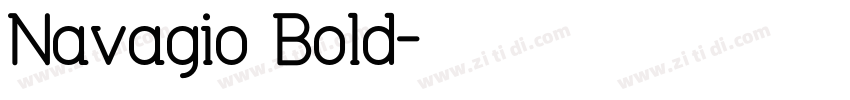Navagio Bold字体转换